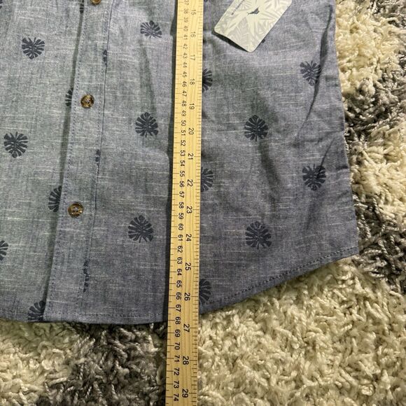 Boys Kids Youth Beach School Tommy Bahama Button Leaves Palms Shirt 16 (xxl) - Picture 4 of 7